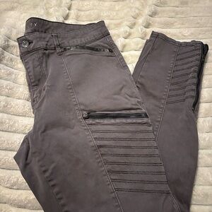 White House Black Market Gray Skinny Jeans